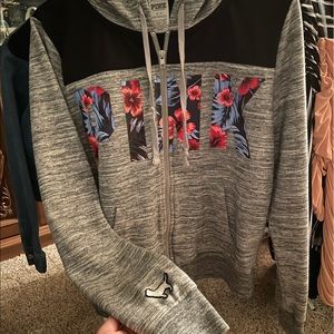 Grey Floral PINK jacket